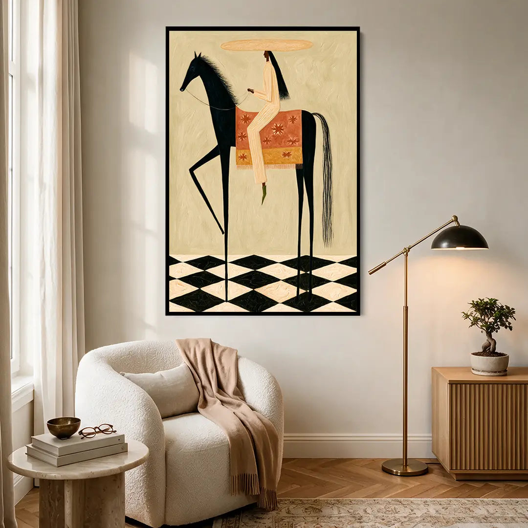 Tall Black Horse #UA-2445