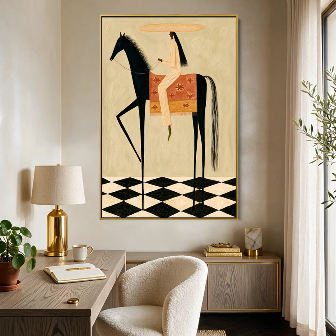 Tall Black Horse #UA-2445