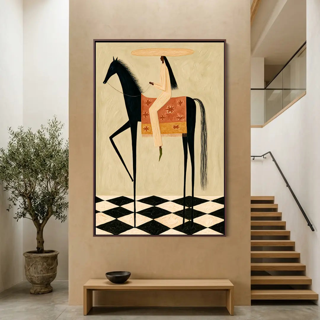 Tall Black Horse #UA-2445