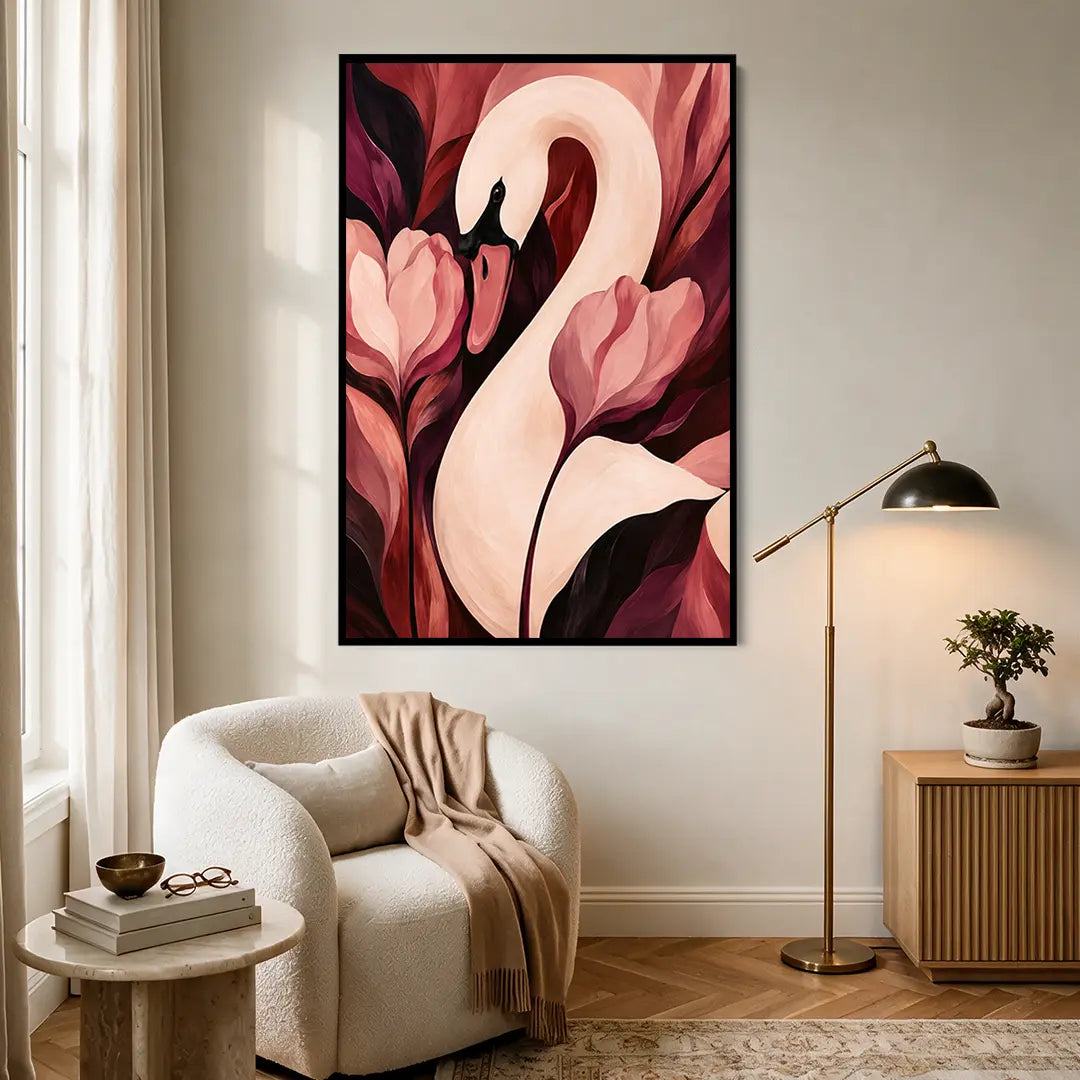 Swan and Tulips #UA-2465