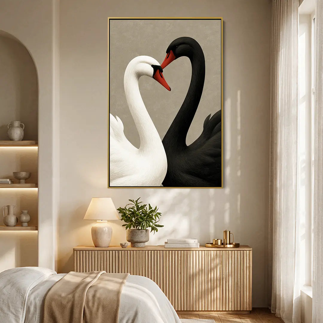 Black and White Swans #UA-2476