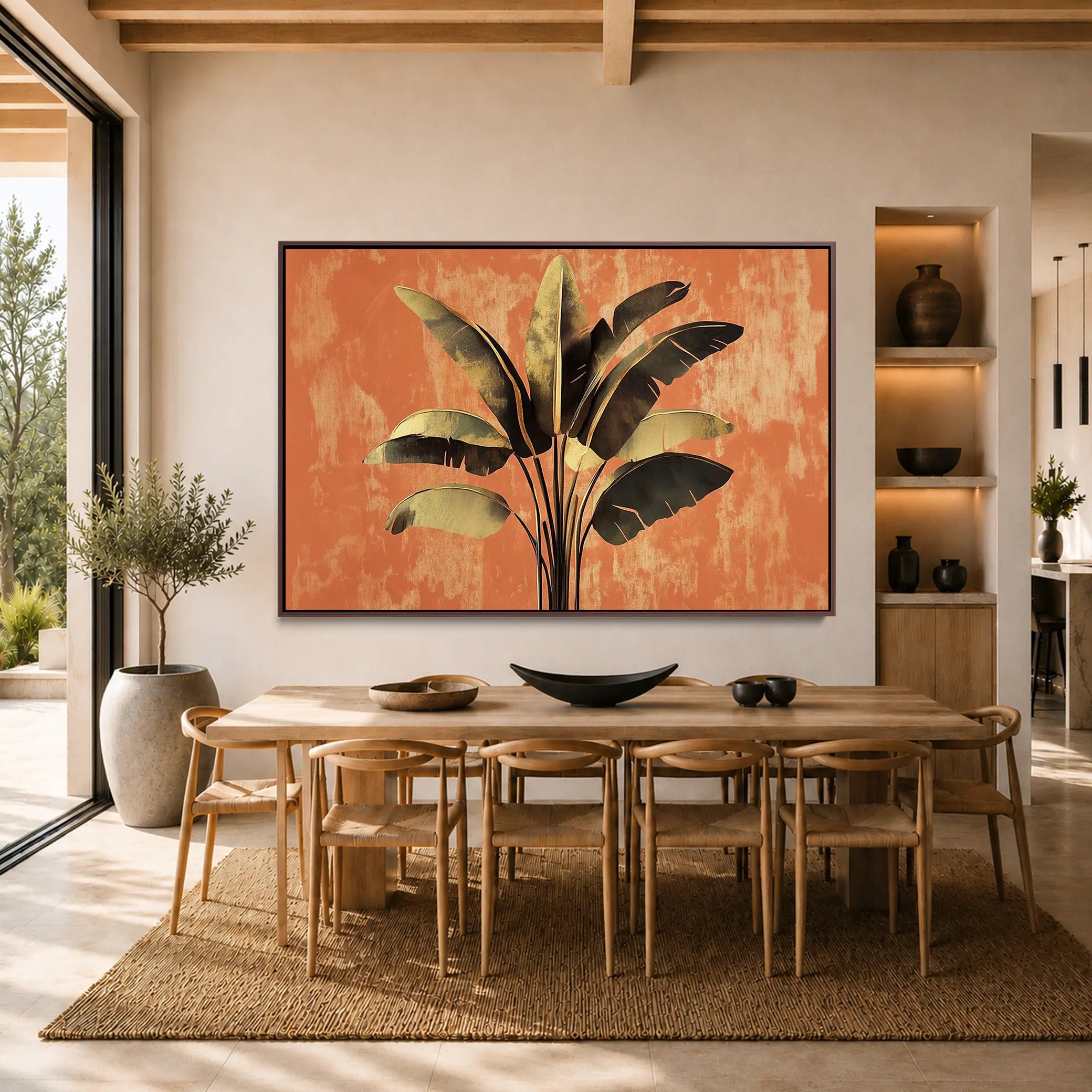 Golden Banana Leaves #UA-H-1622