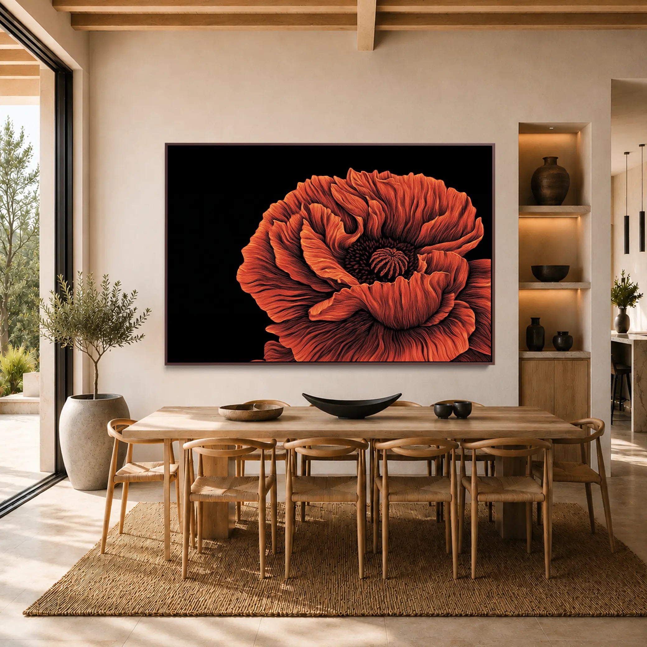 Crimson Bloom I #UA-H-1632