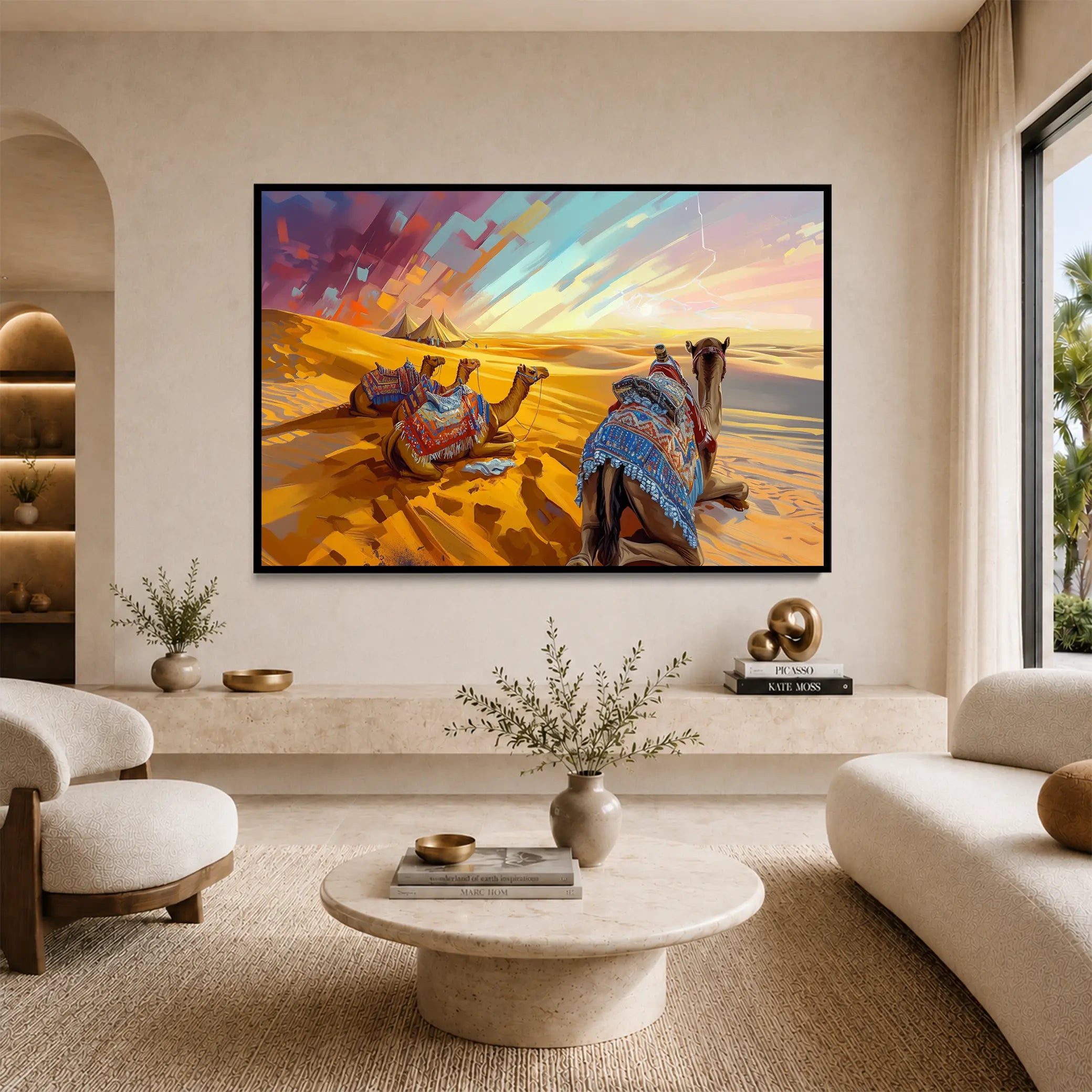 Caravan Beneath Painted Skies #UA-H-1649
