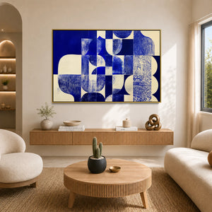 Blue Geometry #UA-H-1816