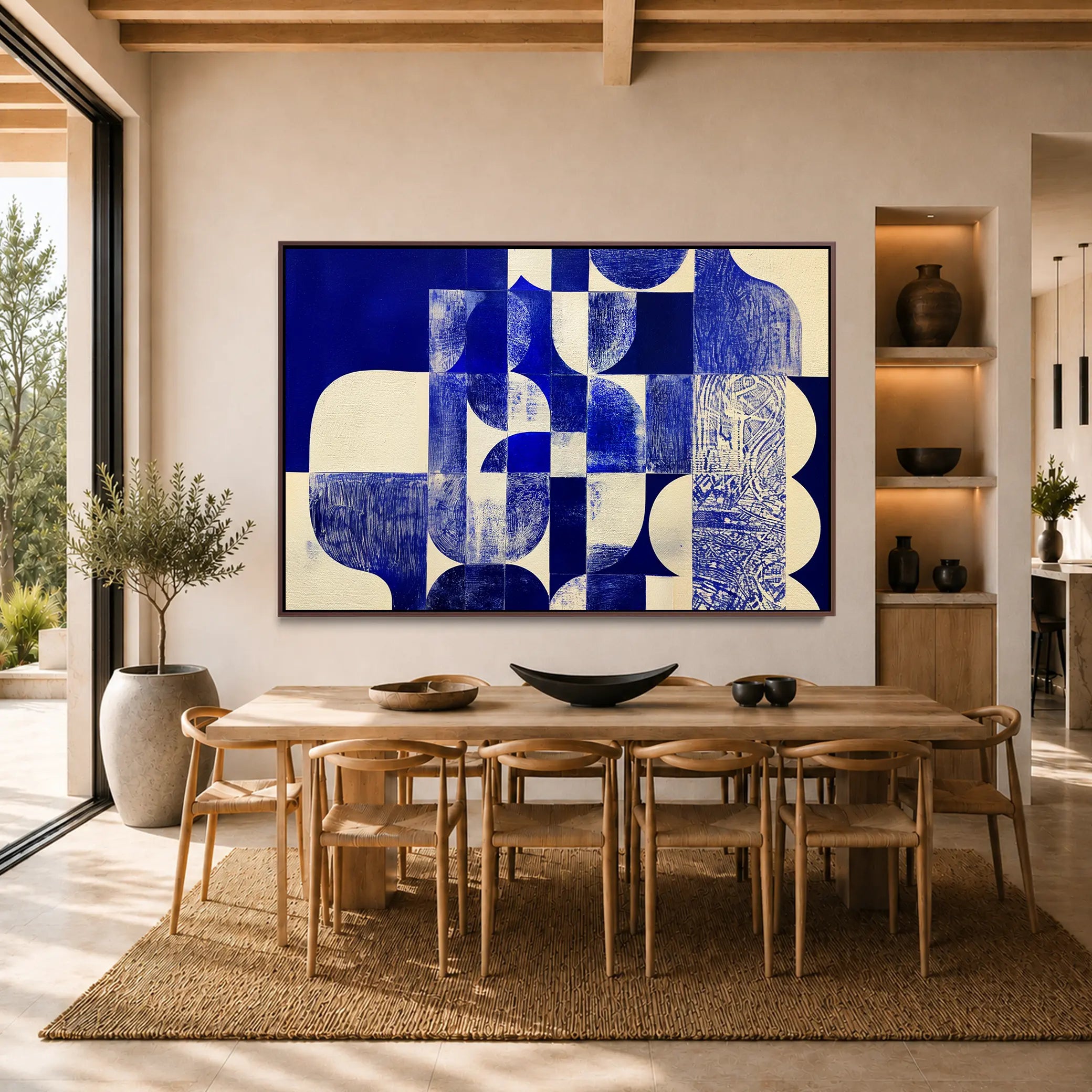 Blue Geometry #UA-H-1816