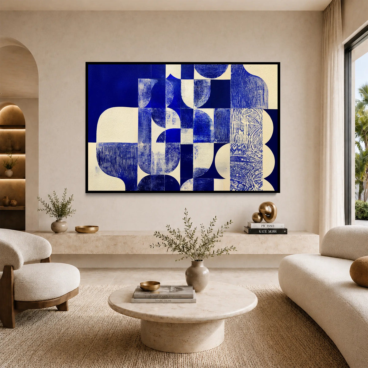 Blue Geometry #UA-H-1816