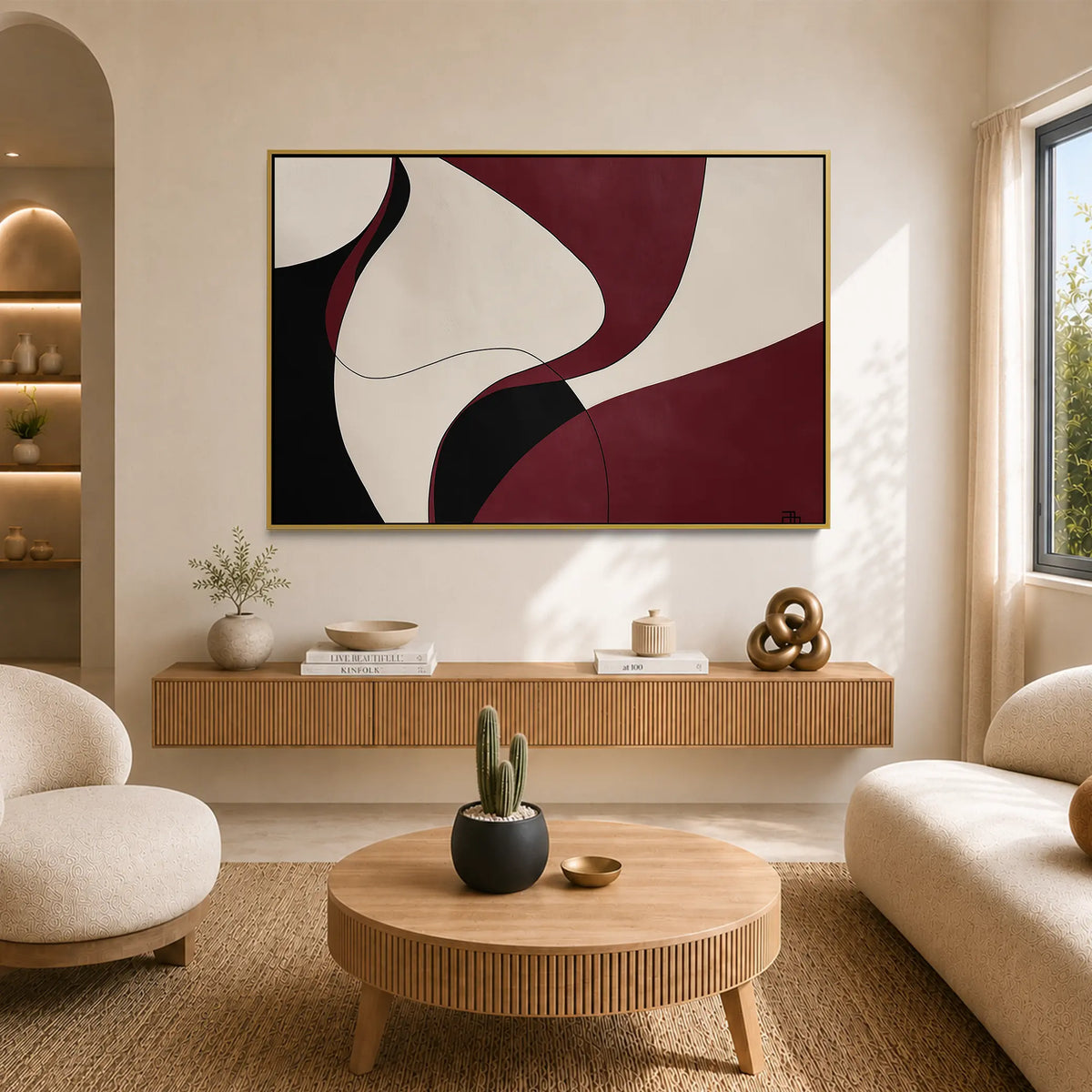 Burgundy Curve #UA-H-1825