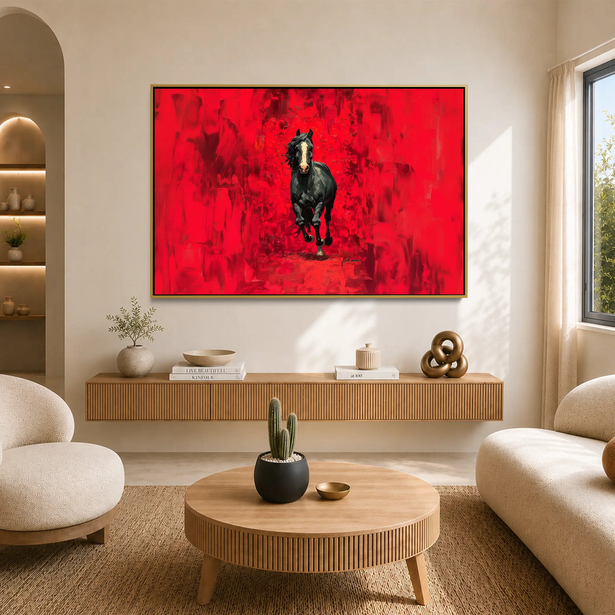 Black on Red #UA-H-1965