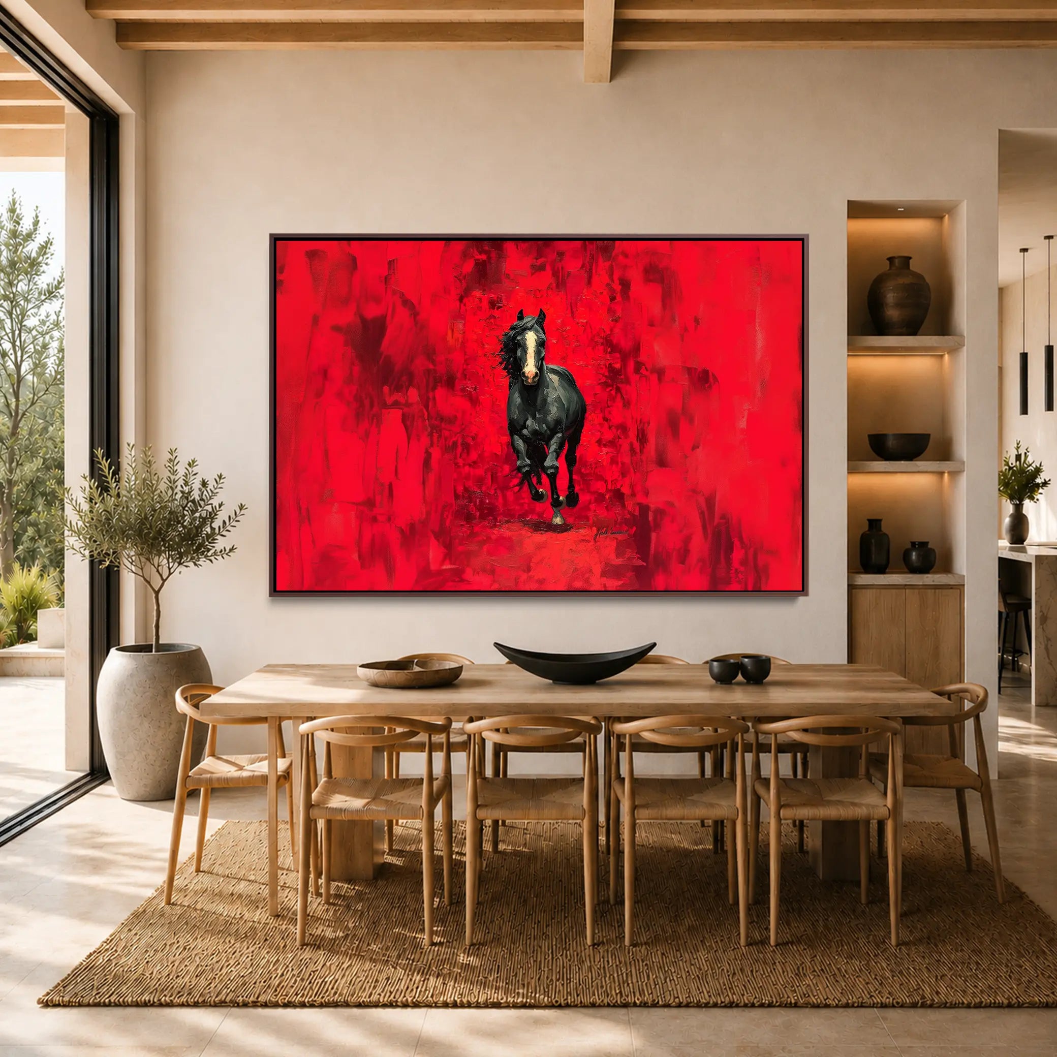 Black on Red #UA-H-1965