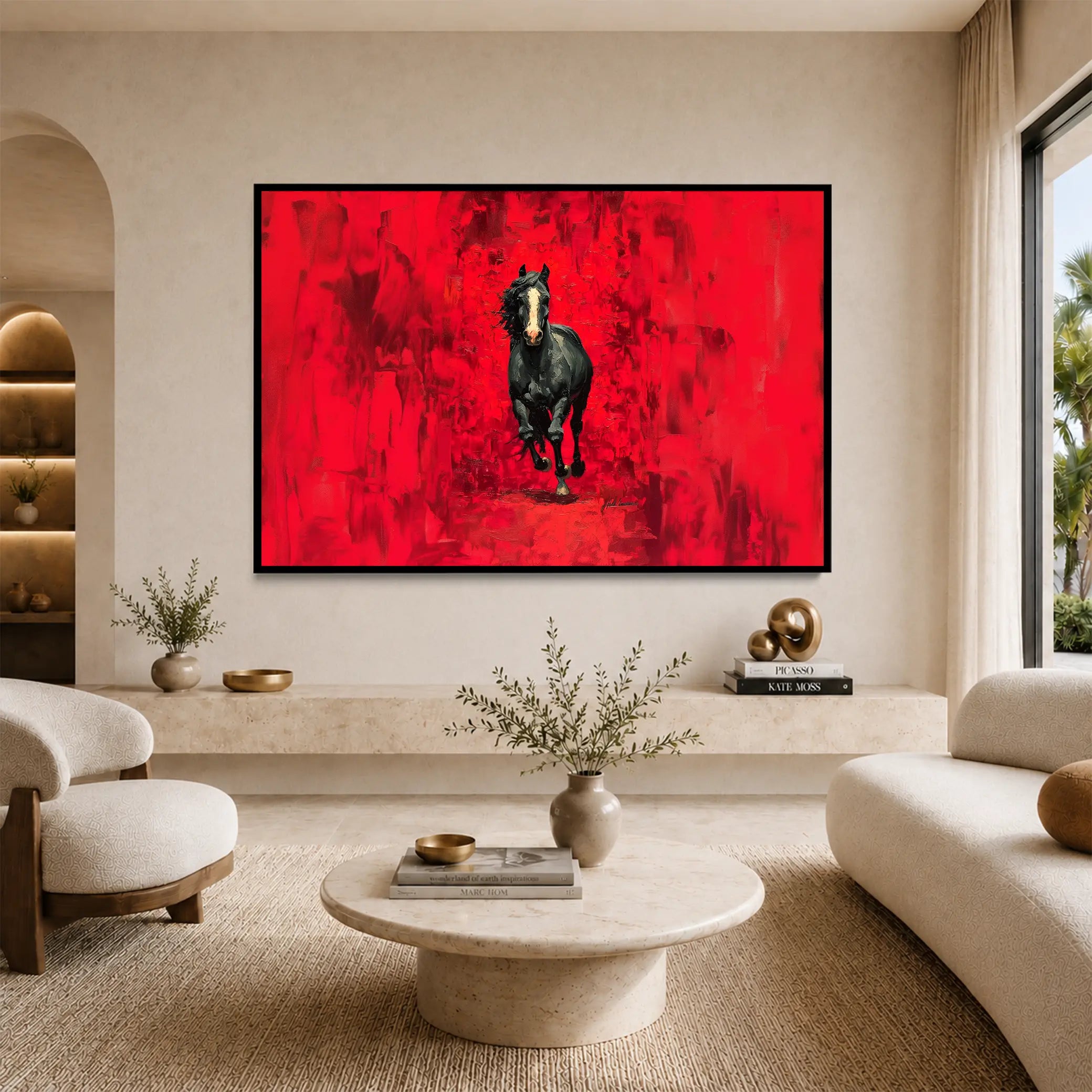 Black on Red #UA-H-1965