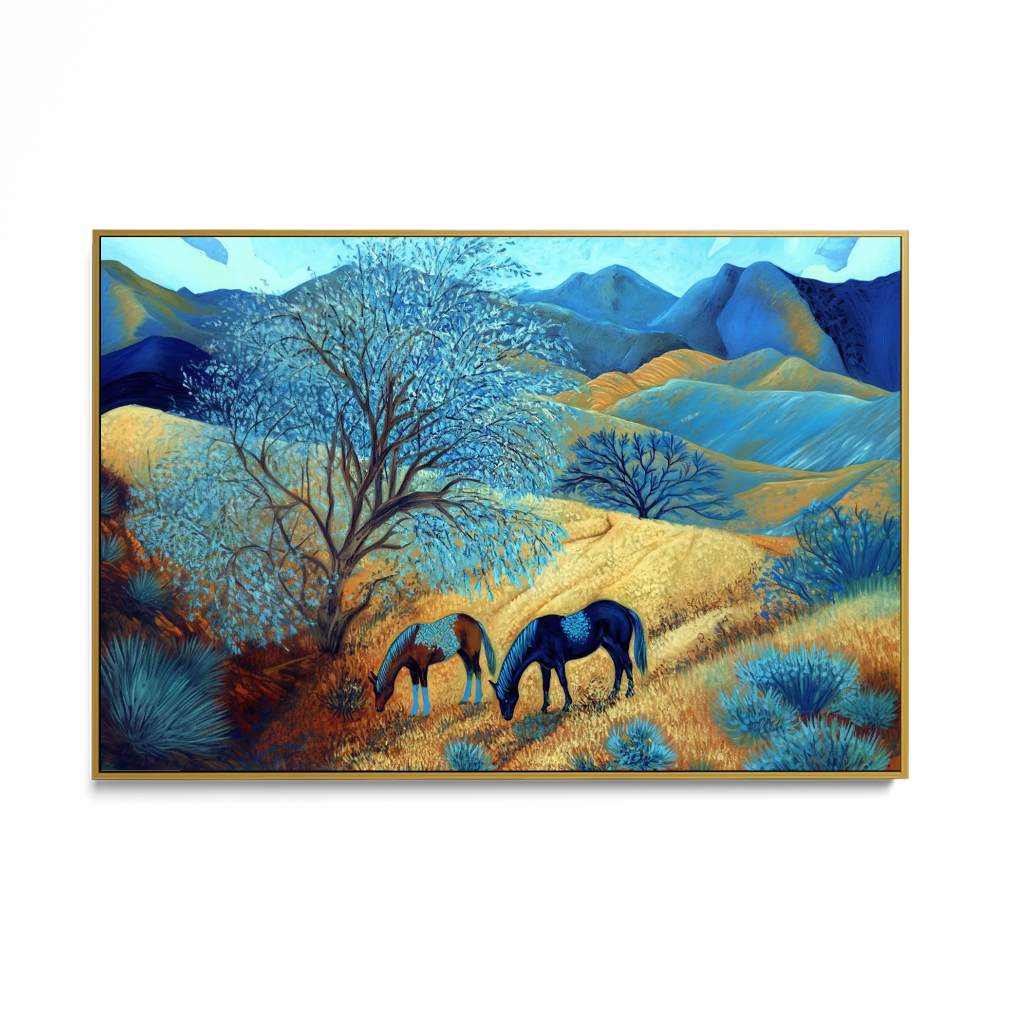 Blue Tree Hillside #UA-H-1969