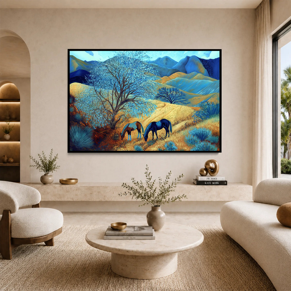 Blue Tree Hillside #UA-H-1969