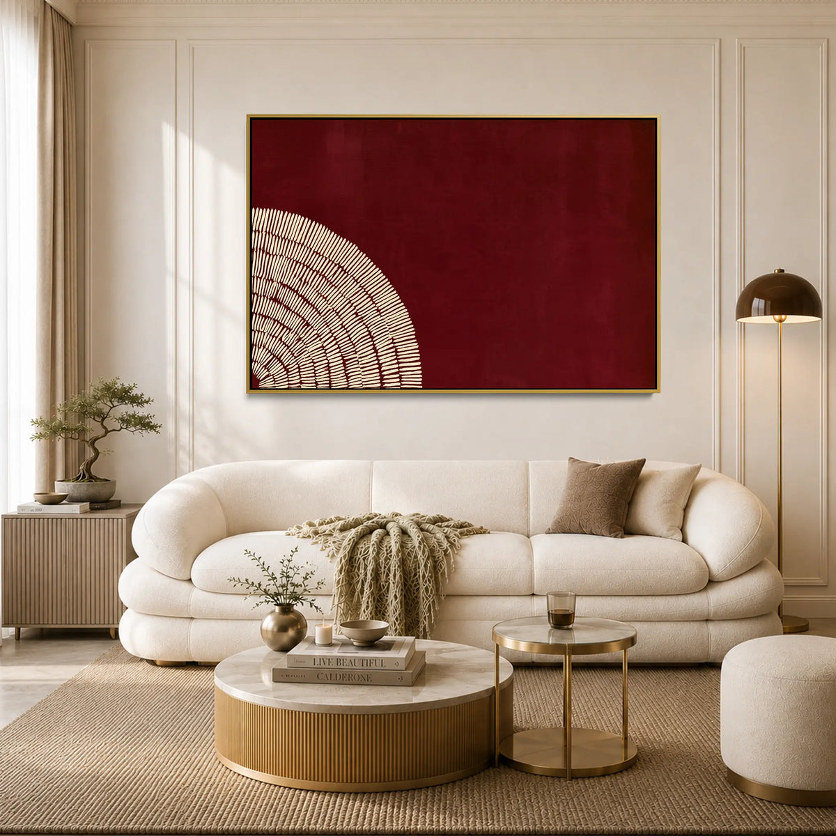 Burgundy Fan #UA-H-2283