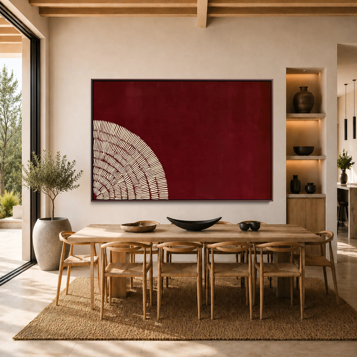 Burgundy Fan #UA-H-2283