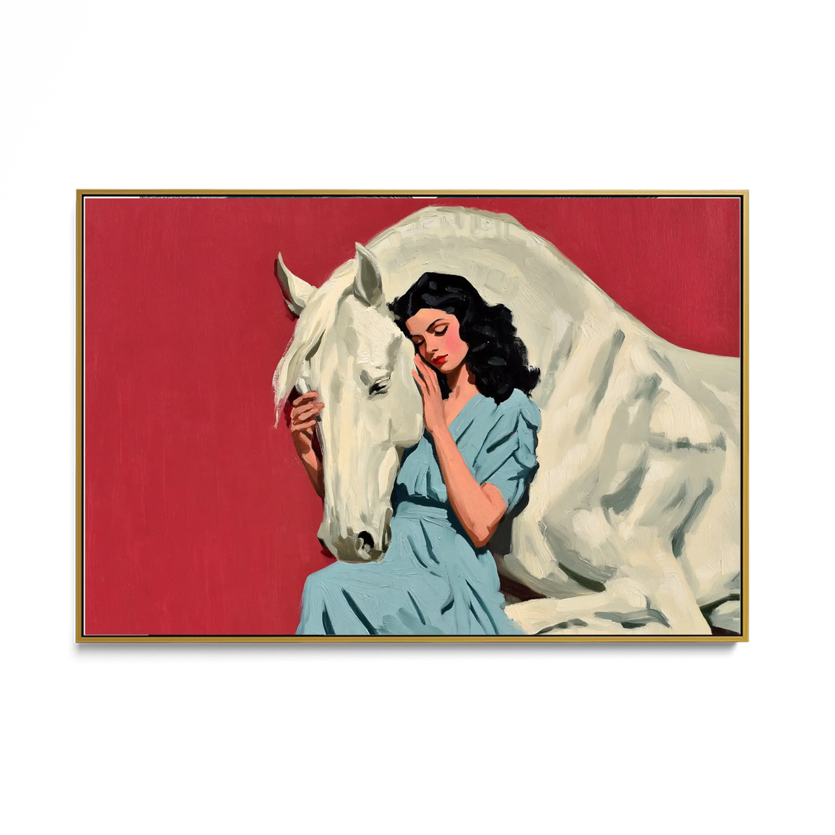 White Horse Embrace #UA-H-2459