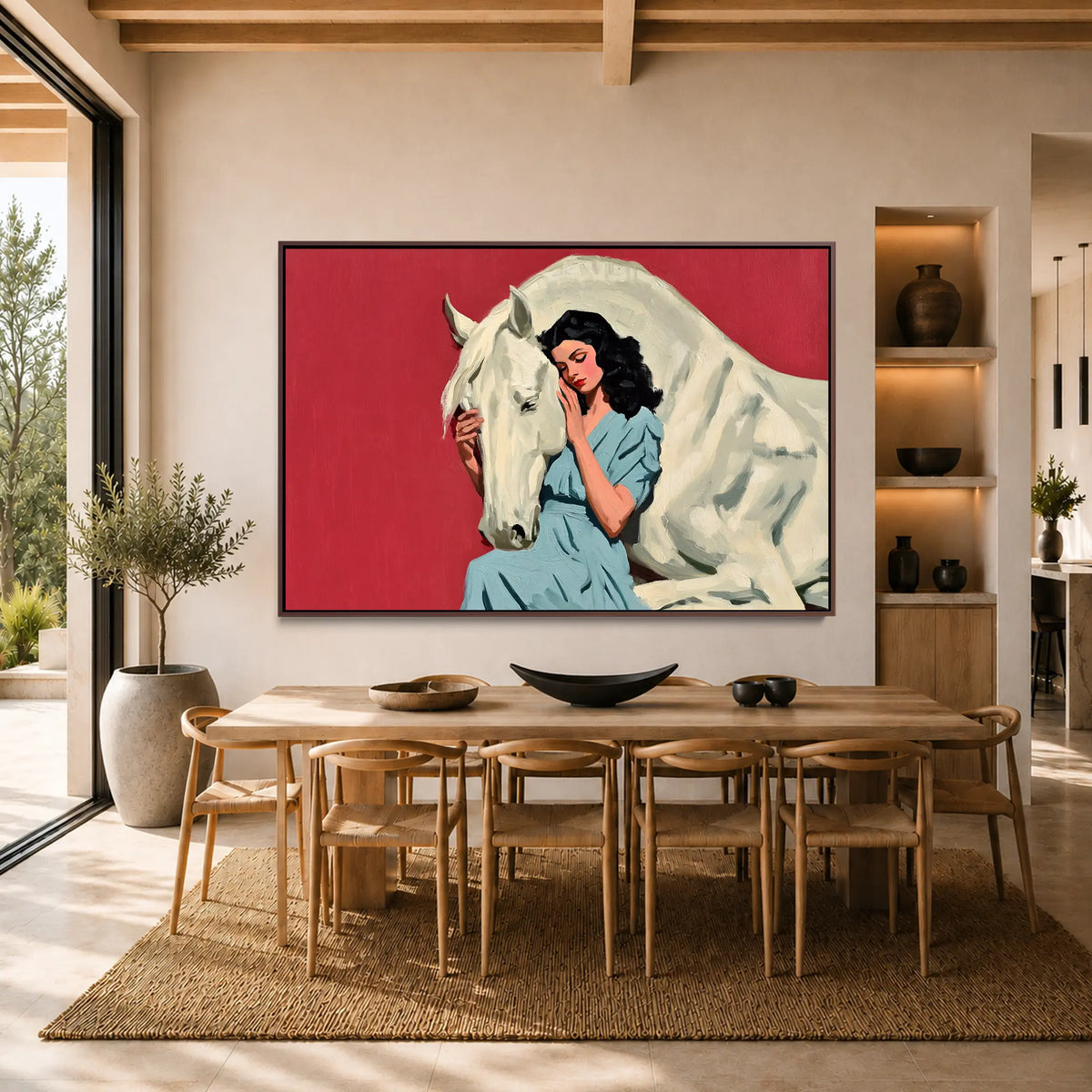 White Horse Embrace #UA-H-2459