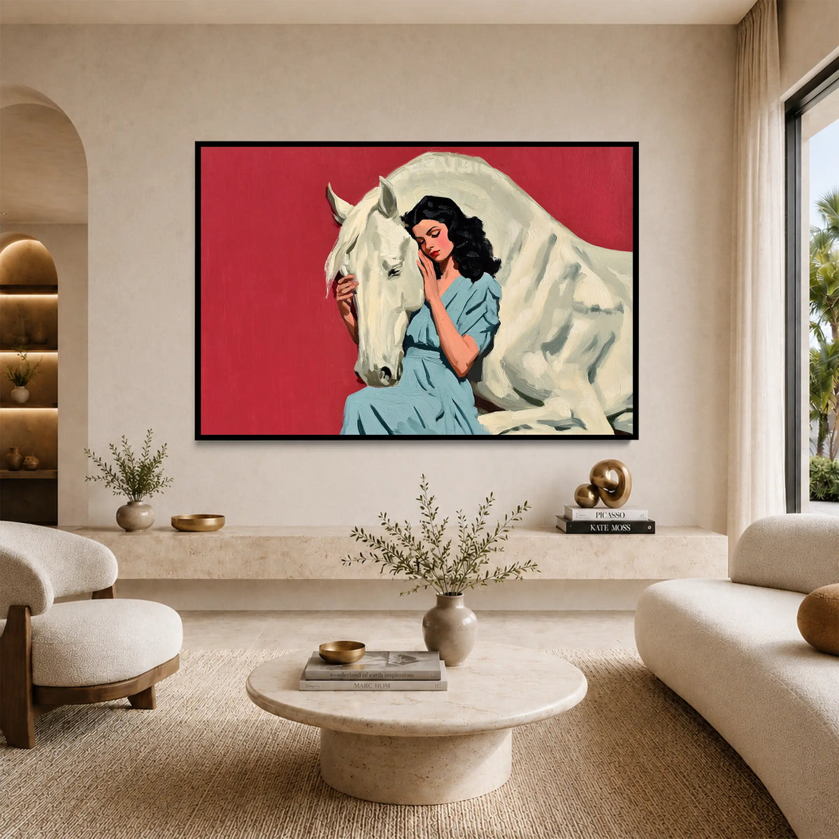 White Horse Embrace #UA-H-2459