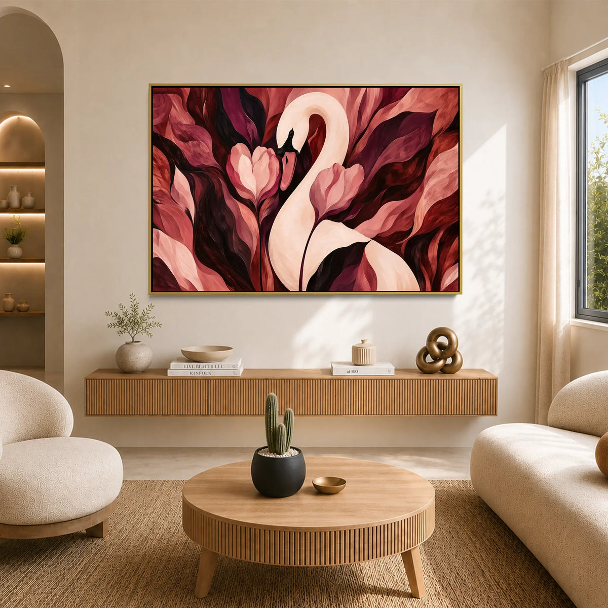 Swan and Tulips #UA-H-2465