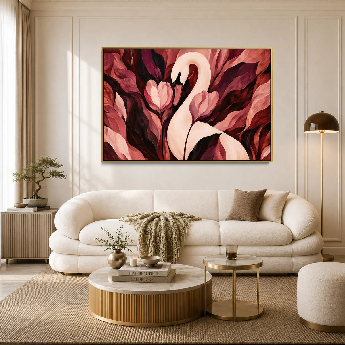 Swan and Tulips #UA-H-2465
