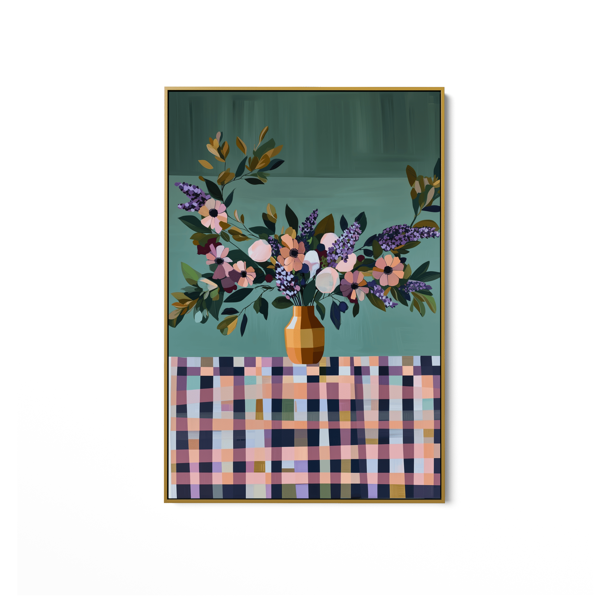 Bloom Over Check UA - 954 - Unique Aesthetics