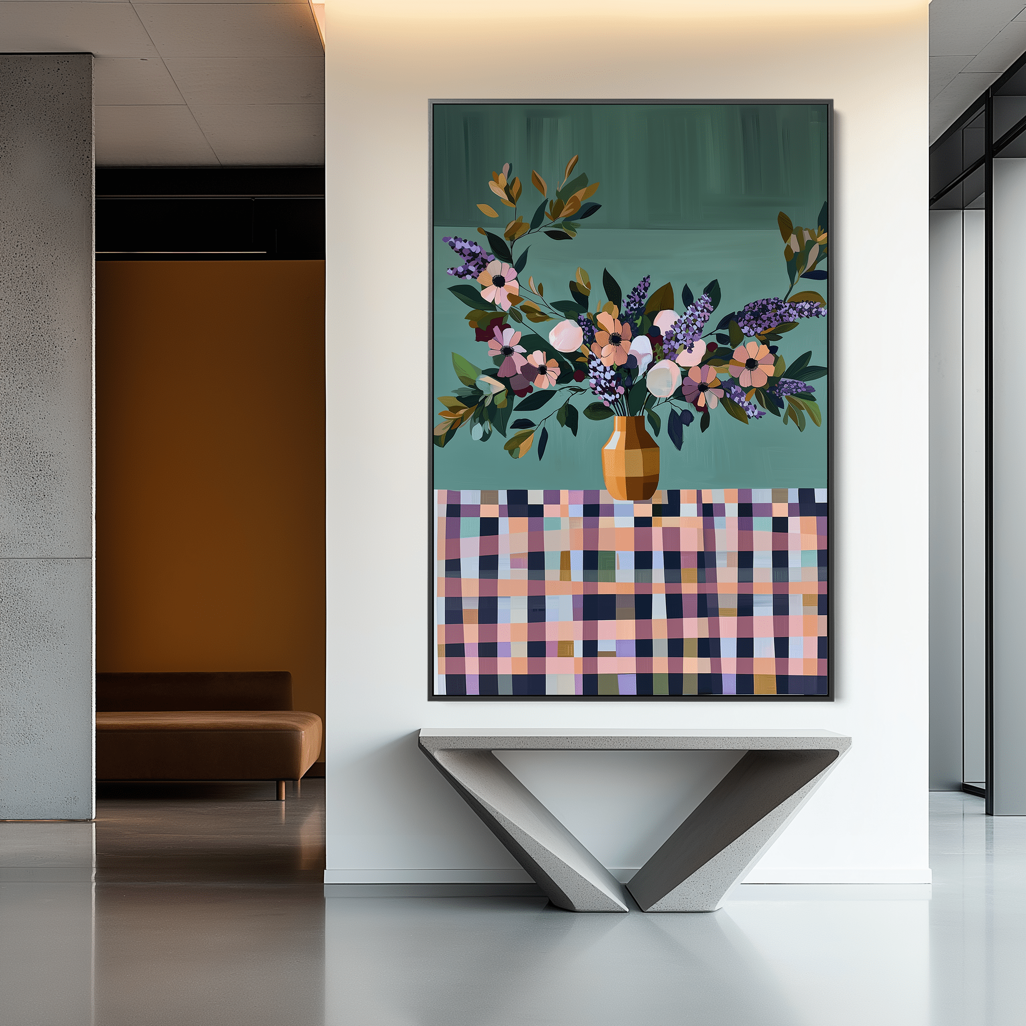 Bloom Over Check UA - 954 - Unique Aesthetics