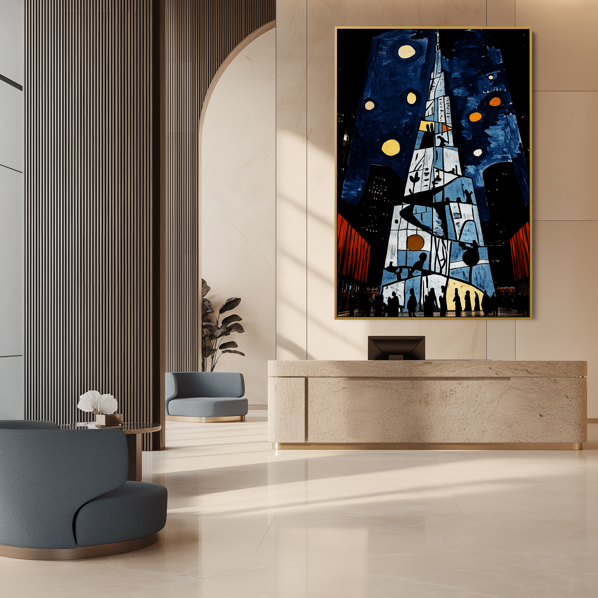 Burj Under Moons  UA - 839 - Unique Aesthetics