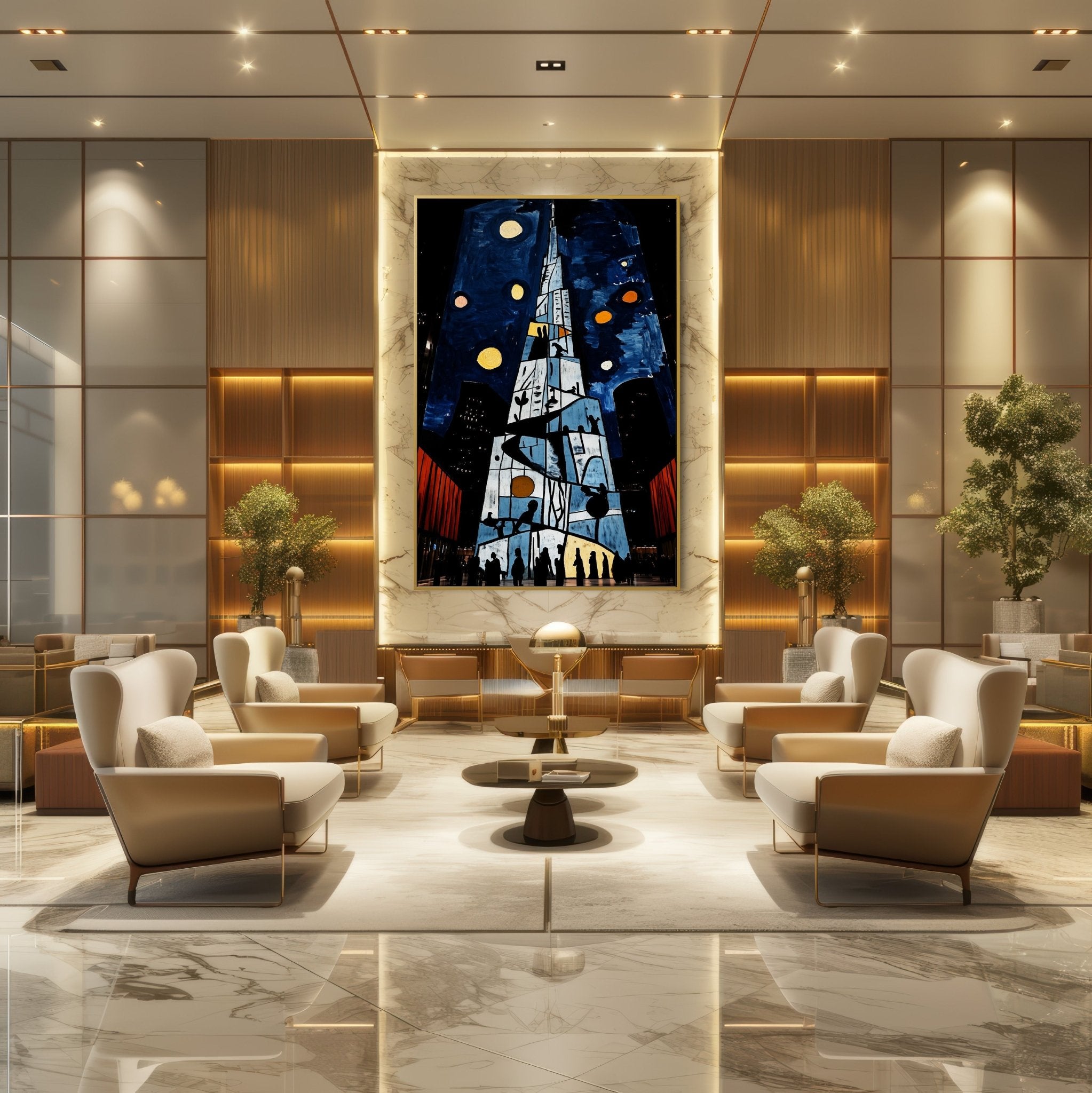 Burj Under Moons  UA - 839 - Unique Aesthetics