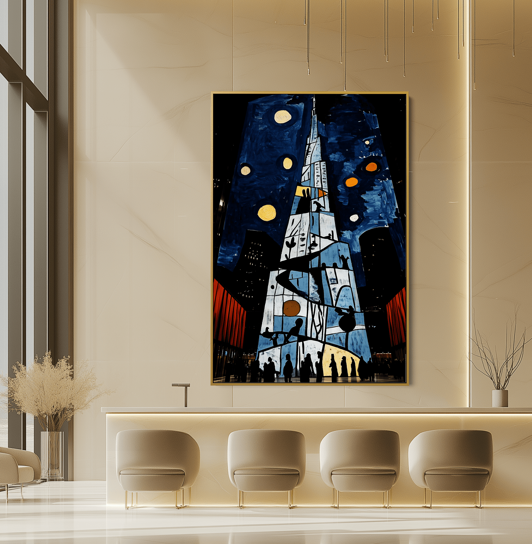 Burj Under Moons  UA - 839 - Unique Aesthetics