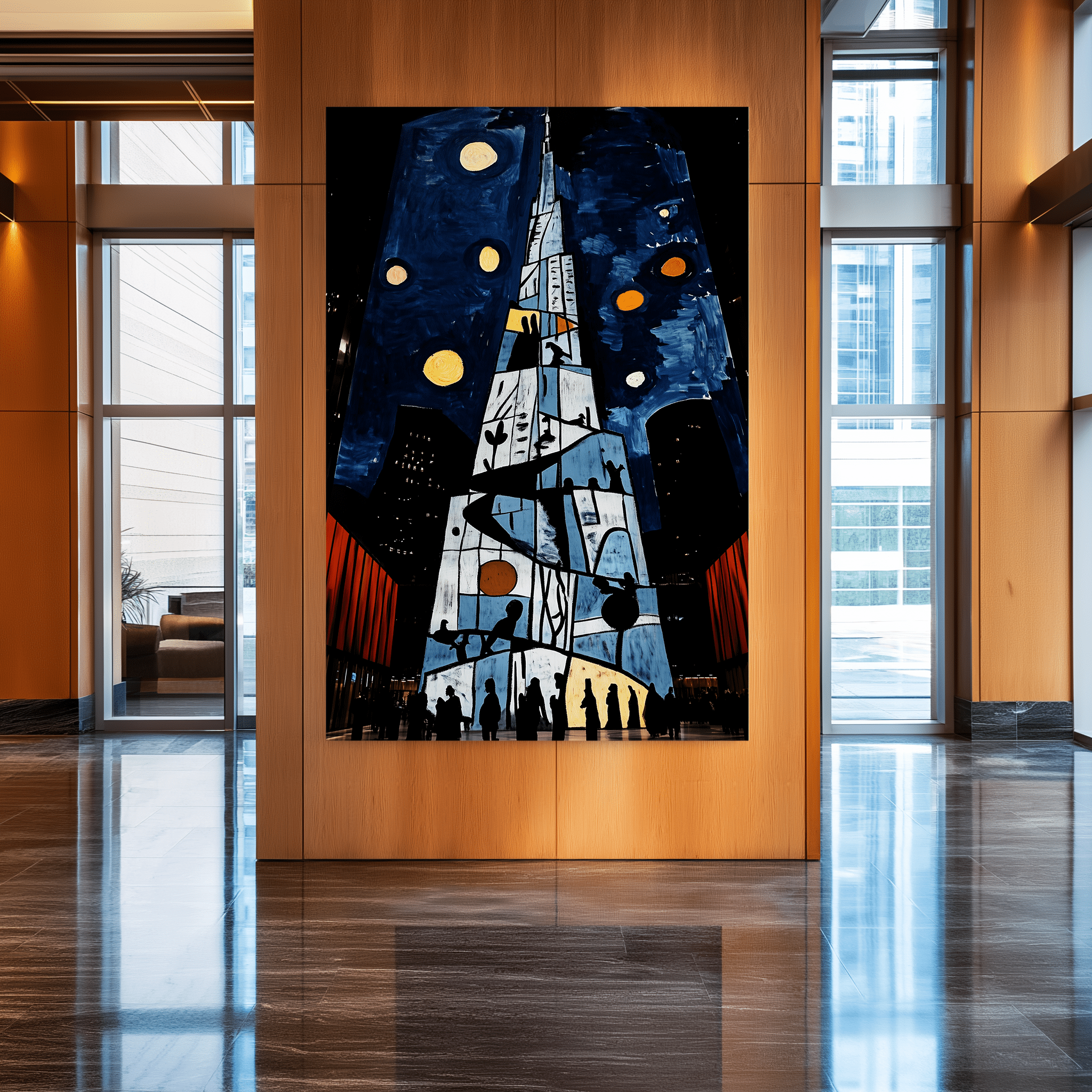 Burj Under Moons  UA - 839 - Unique Aesthetics
