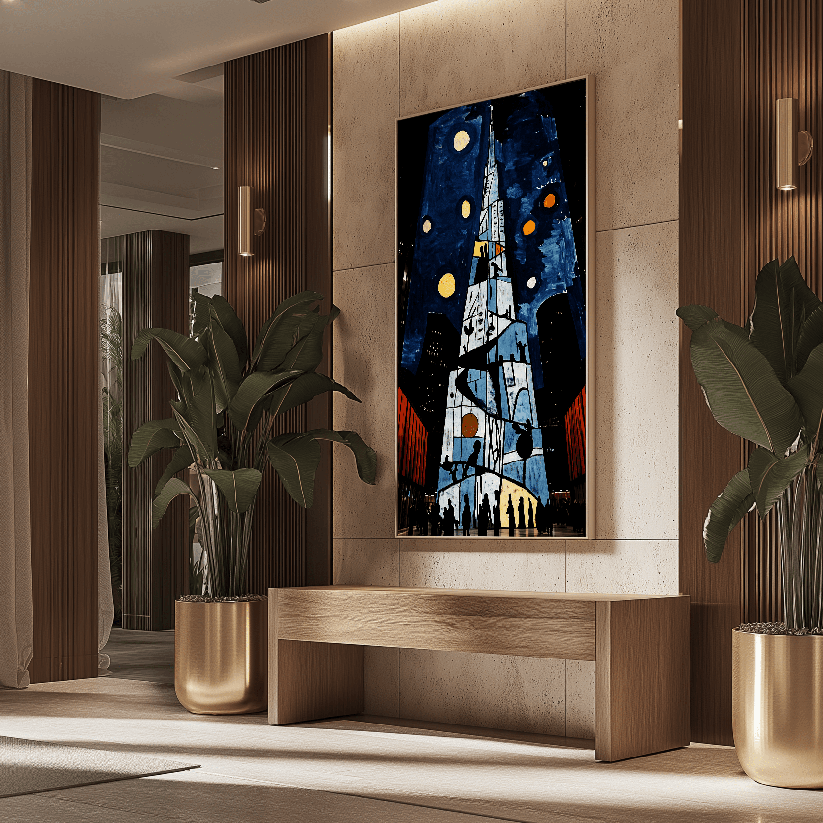 Burj Under Moons  UA - 839 - Unique Aesthetics