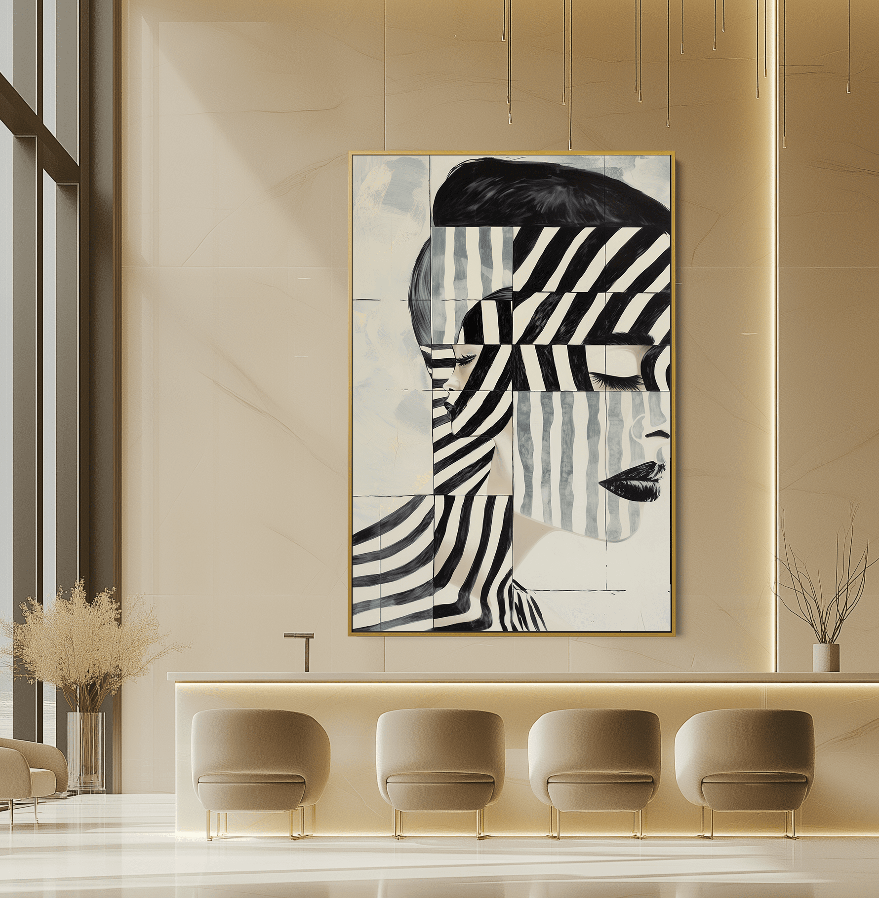 Moiré Face UA - 1058 - Unique Aesthetics