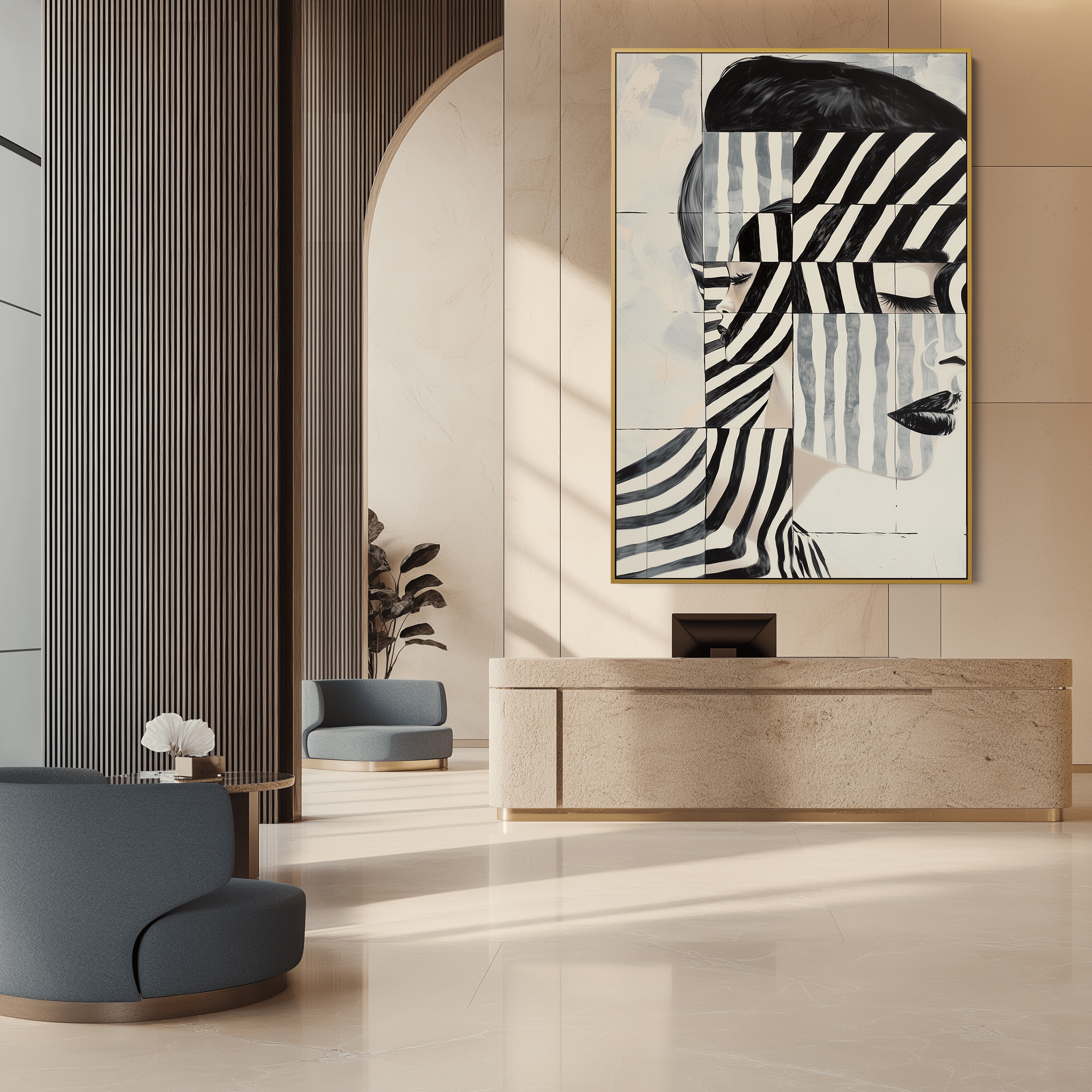 Moiré Face UA - 1058 - Unique Aesthetics