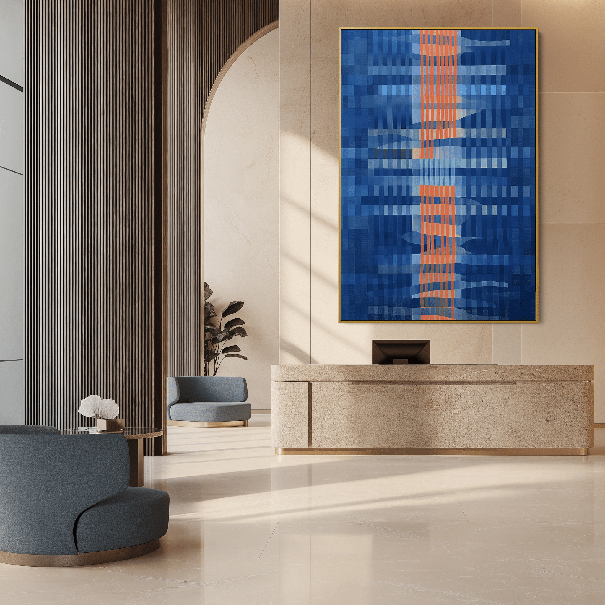 Tides on a Grid UA - 1263 - Unique Aesthetics