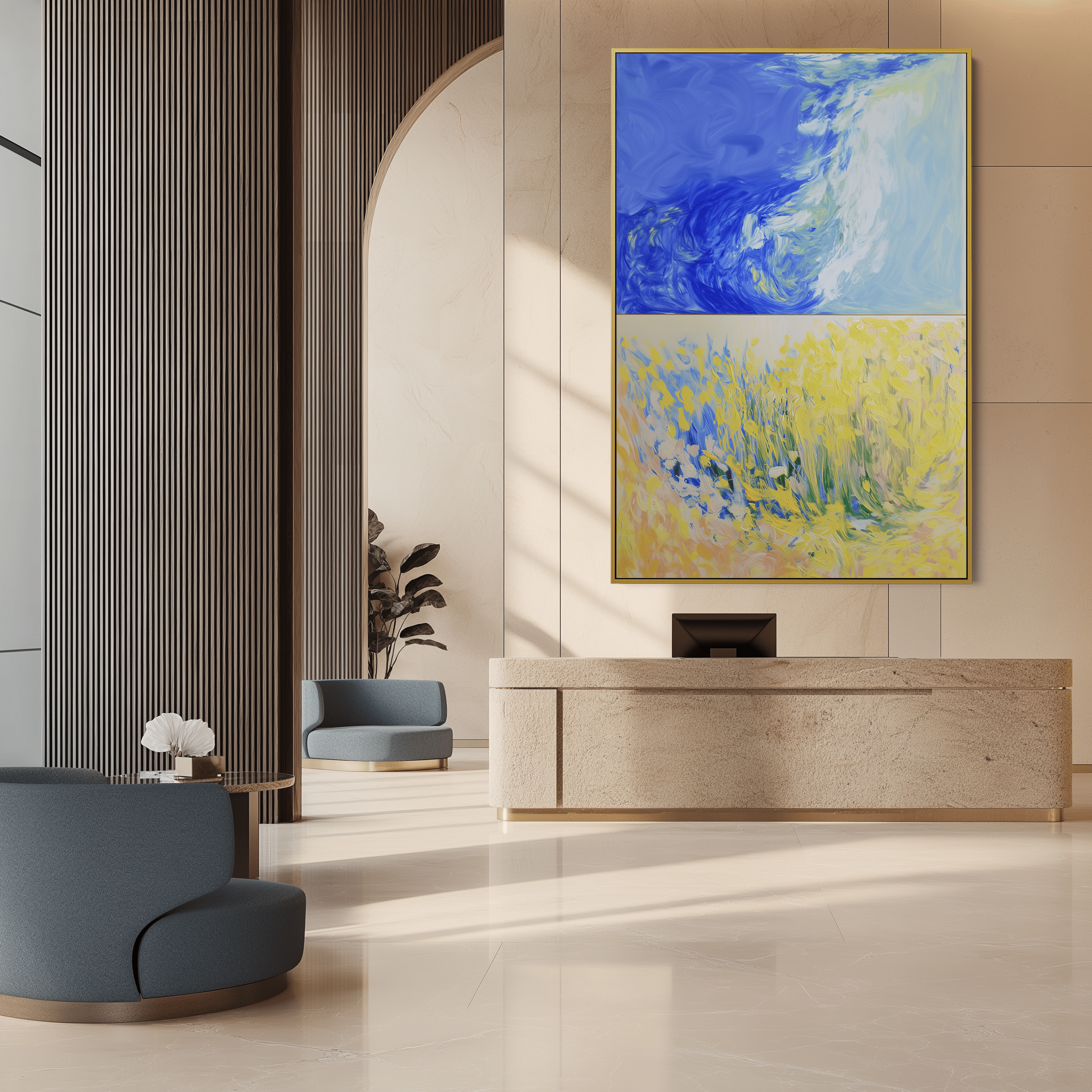 Waves Meet the Meadow UA - 1302 - Unique Aesthetics