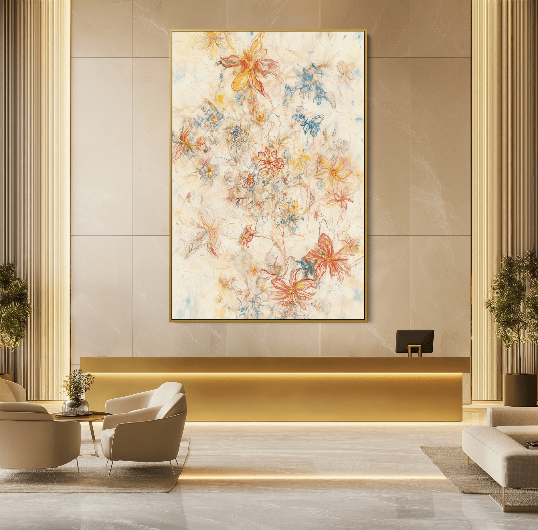 Whirlwind of Blossoms UA - 1256 - Unique Aesthetics